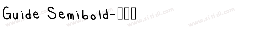 Guide Semibold字体转换